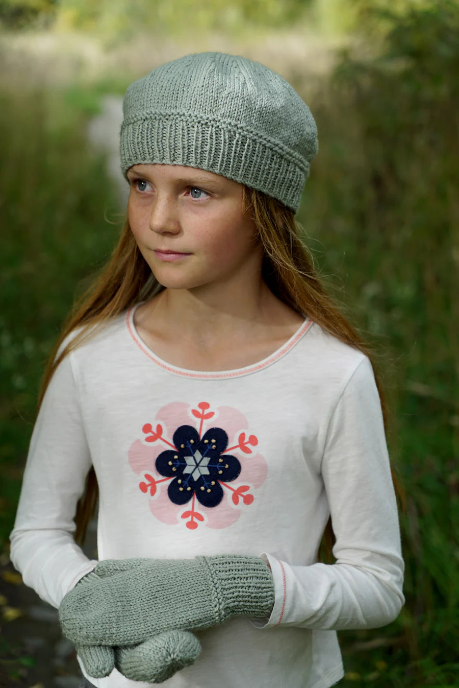 Alyssa Beret & Mittens Knit Pattern