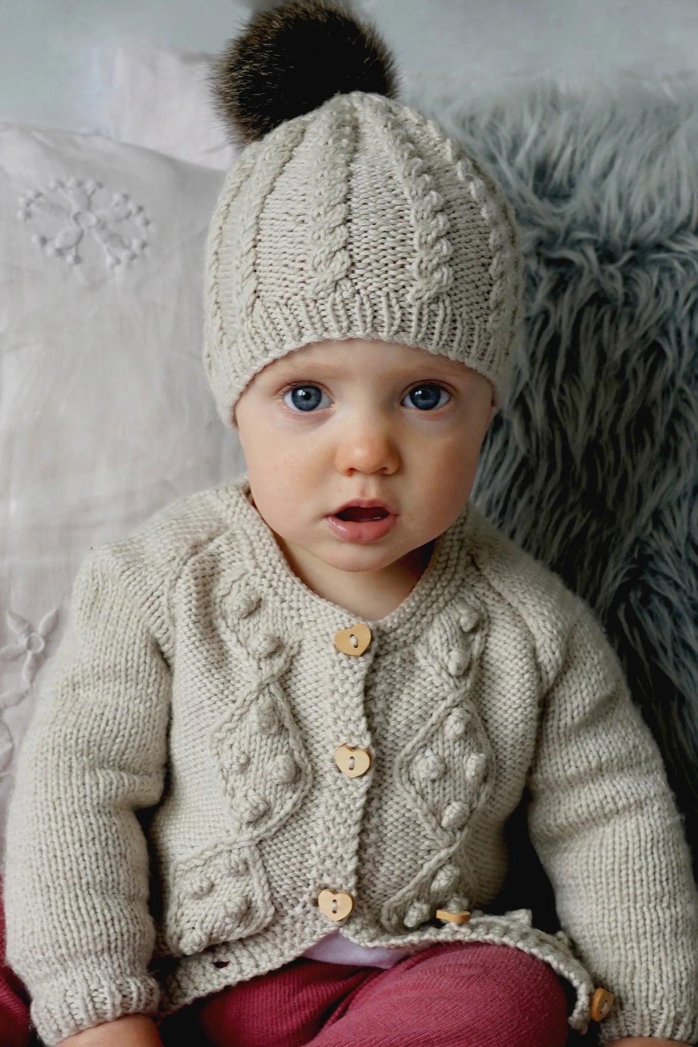 Riley Cardi and Hat Knit Pattern